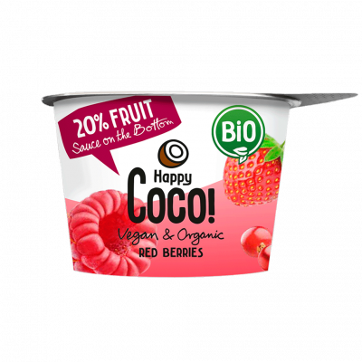 alternativa di yogurt al cocco con frutti rossi (250g)